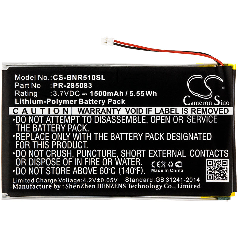 Barnes amp Noble BNRV510 Nook Glowlight Plus 2015 Replacement Battery BatteryClerkcom eReader