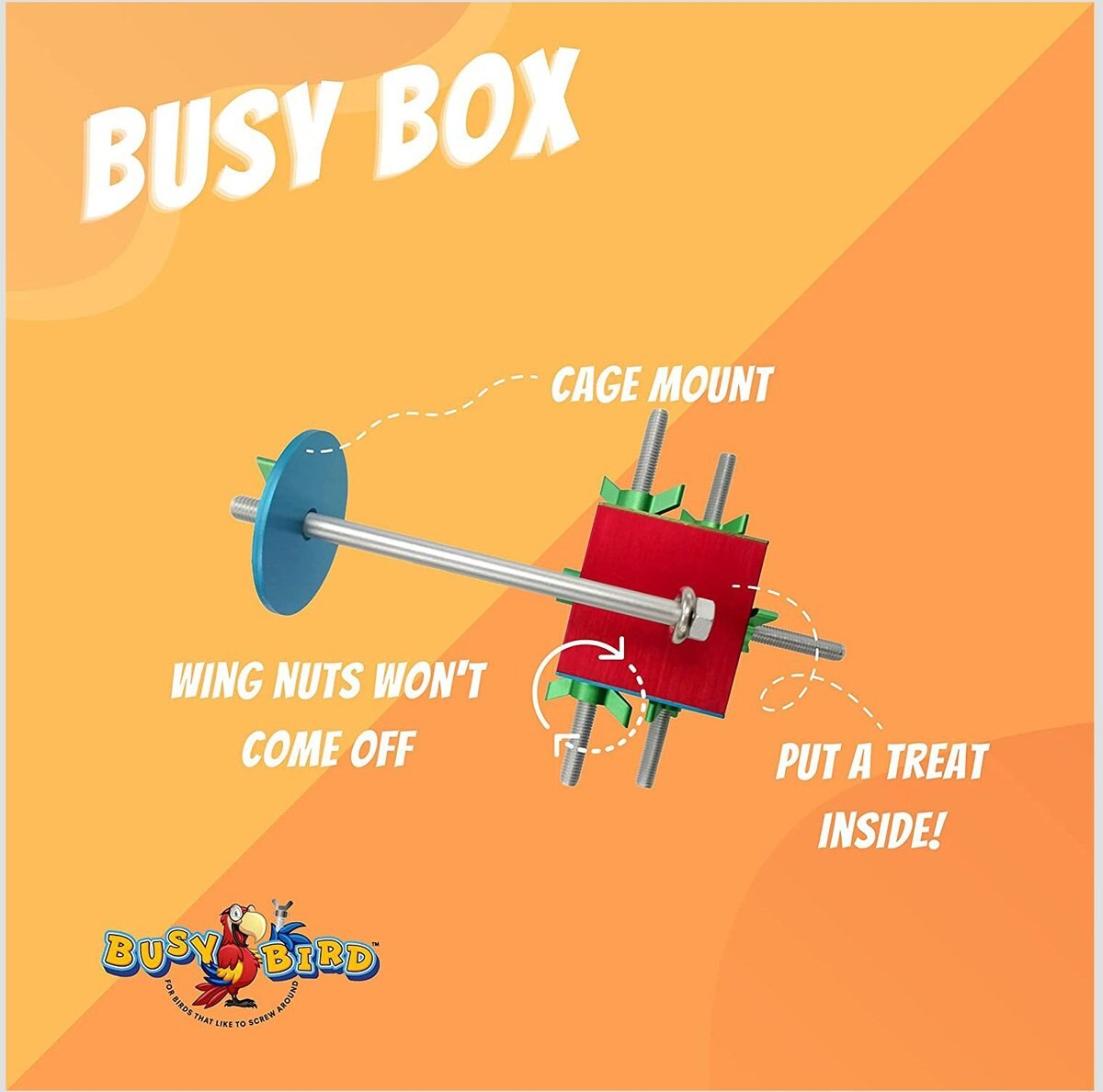 Busy Bird Busy Box Bird Toy