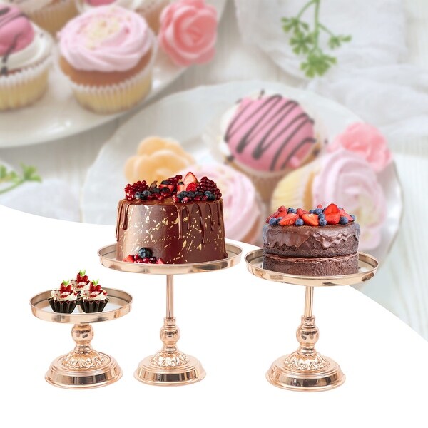 10Pcs Detachable Crystal Metal Cake Holder Wedding Dessert Stand