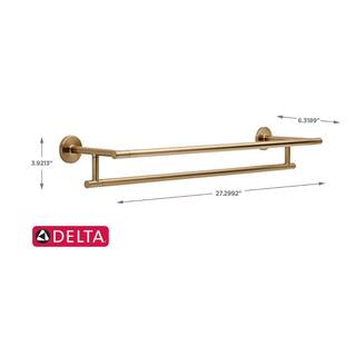 Delta Trinsic 24 in. Double Towel Bar in Champagne Bronze 75925-CZ