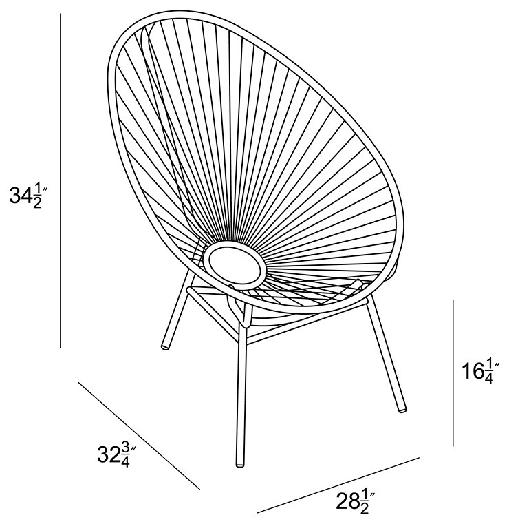 Acapulco 2 Piece Lounge Chair Set   Contemporary   Outdoor Lounge Chairs   by Patio Productions  Houzz