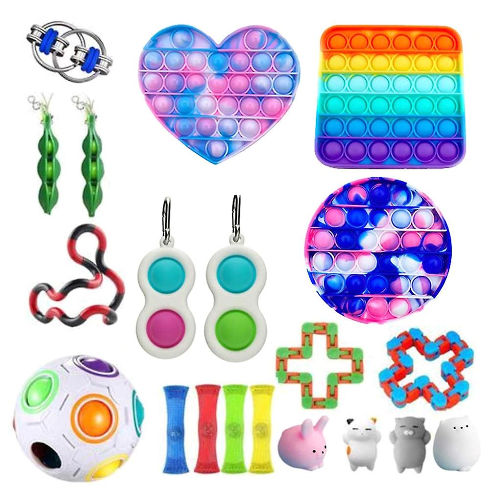 20 Pieces Fidget Toys Set Children Or Adults Fidget Toys Stress Anxiety Relief Toys Set Decompression Vent Toy