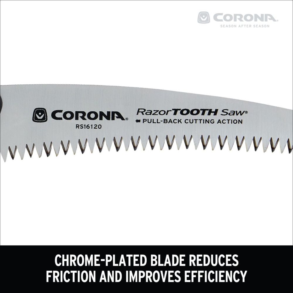 Corona Pruning Saw 7 RazorTOOTH Carbon Steel Curved Folding