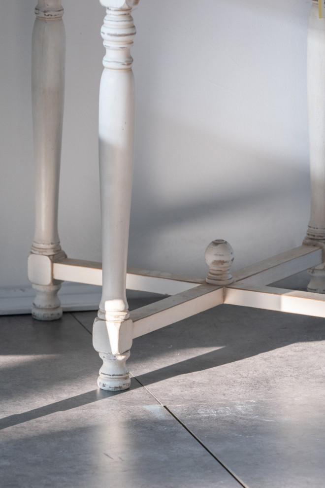 Whitewashed Farmhouse Alcott Side Table 20 quotX20 quotX25 quot  Farmhouse   Side Tables And End Tables   by A ampB Home  Houzz