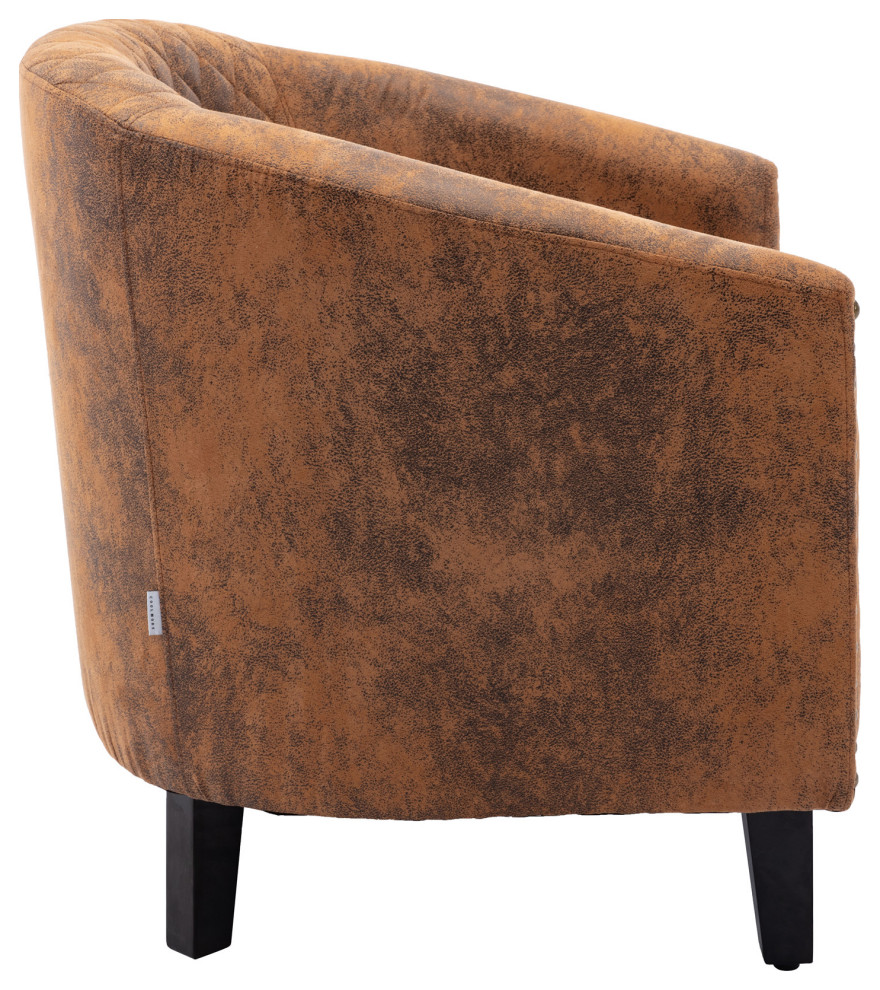 IA7005 Adrian Accent Chair  Coffee   Transitional   Armchairs And Accent Chairs   by IDEAZ International  LLC  Houzz