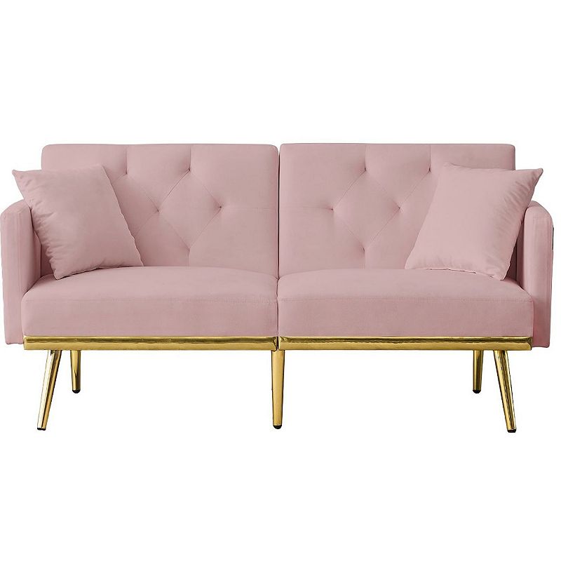 F.c Design Velvet Sofa Bed - Stylish And Functional Furniture