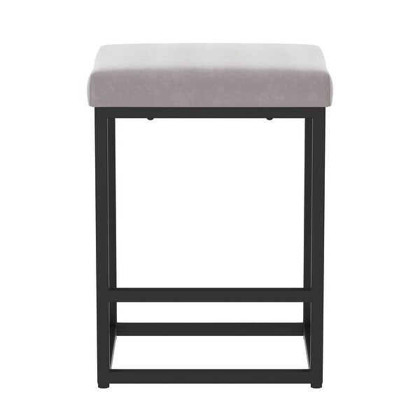 Modern Set of 2 Backless Bar Stools