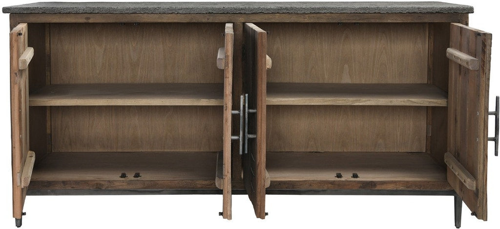 Ellen 4-Door 71 Reclaimed Elm Sideboard