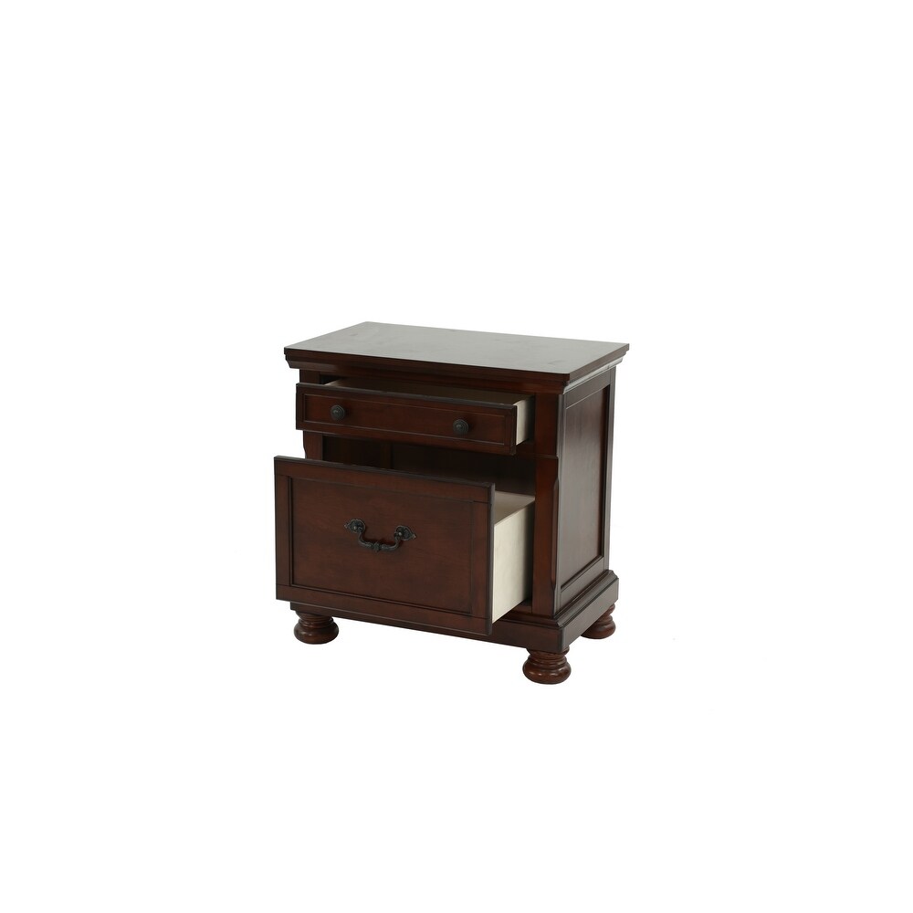 Bedroom Wooden Night Stands with Large Storage Space Drawer，Farmhouse Lving Room Side Table，for Bedside End Table Furniture