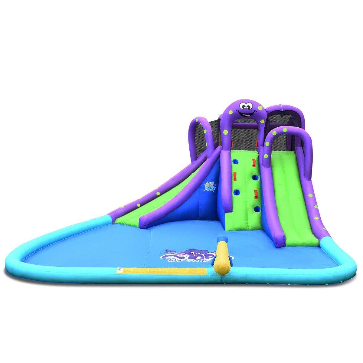 BOUNTECH Inflatable Water Park | Mighty Bounce House w/ Large Splash Pool