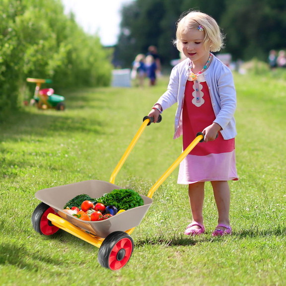 Costway 14728596 2 Wheeler Toy Cart with Steel Con...