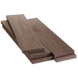 Swaner Hardwood 1 in. x 6 in. x 8 ft. Walnut S4S Board (5-Pack) OL040516965WA