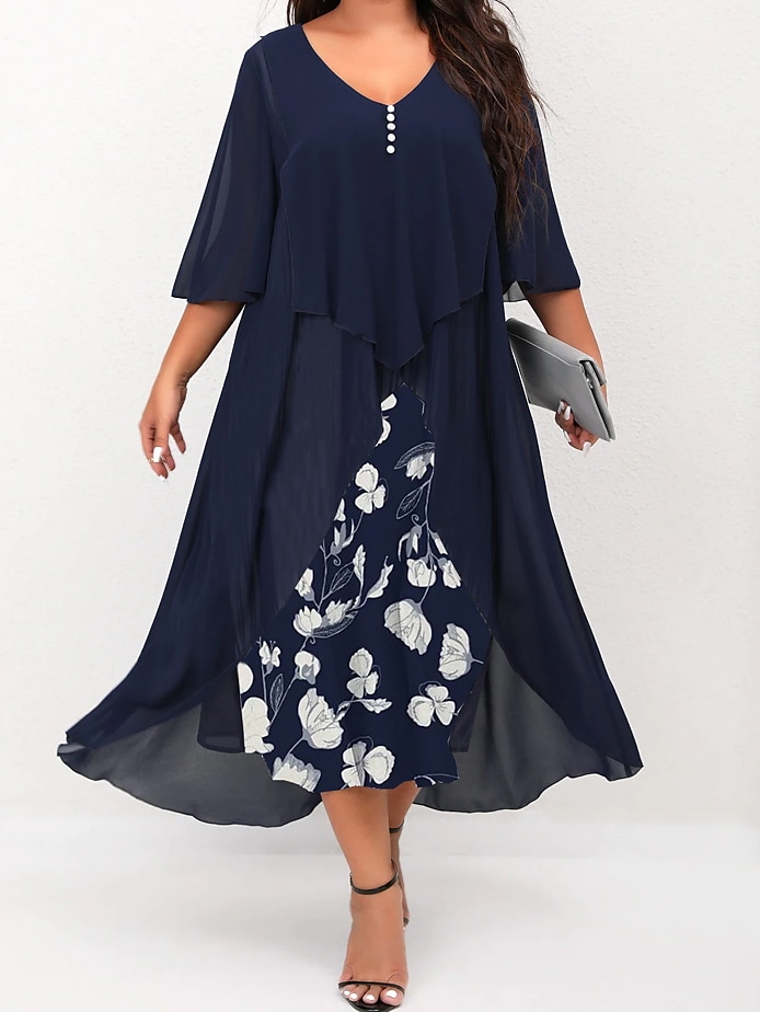 Women's Plus Size A Line Dress