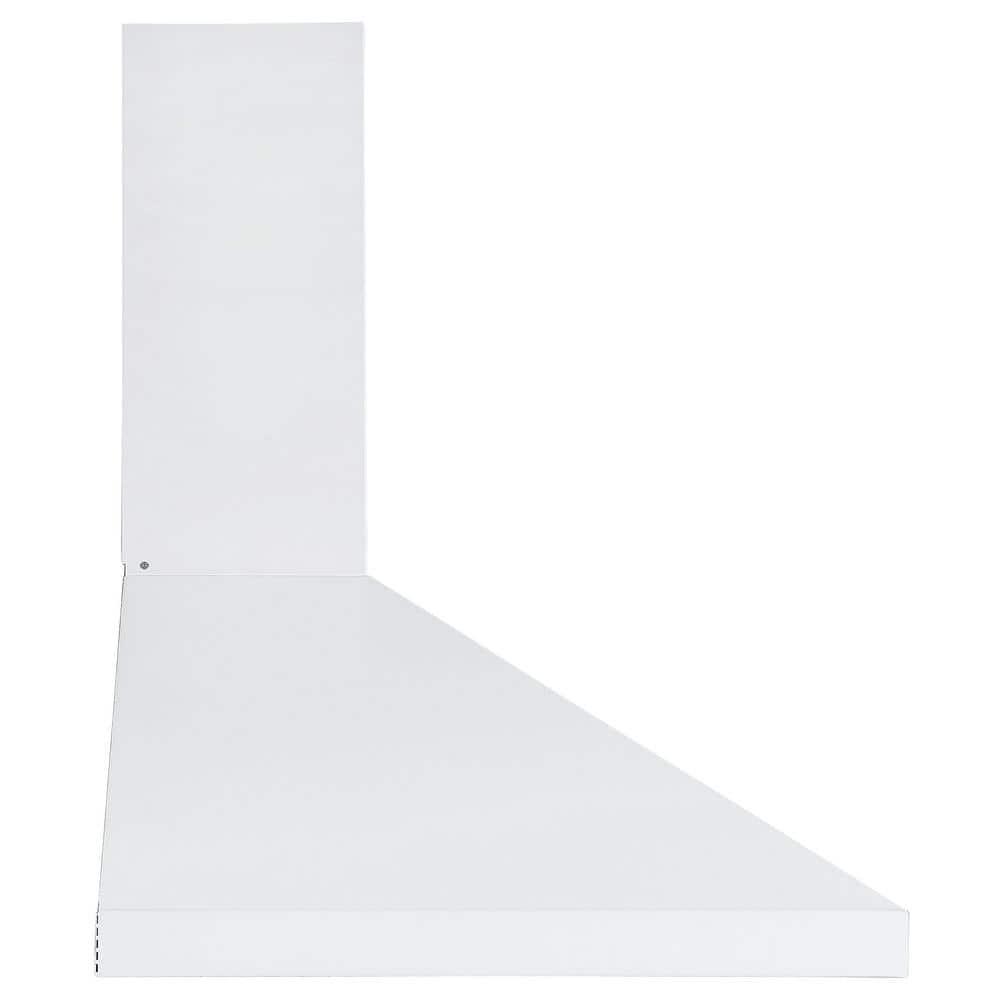 Ancona 30 in 450 CFM Convertible WallMounted Pyramid Range Hood in White