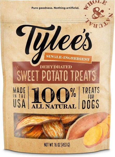 Tylee's Sweet Potato Chew Dehydrated Dog Treats