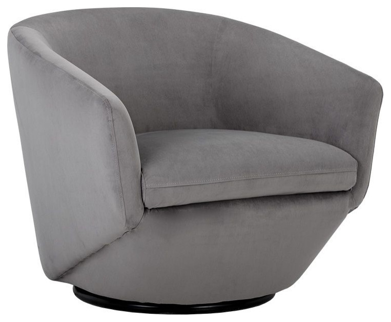 Sunpan 5West Treviso Swivel Armchair   Transitional   Armchairs And Accent Chairs   by Unlimited Furniture Group  Houzz