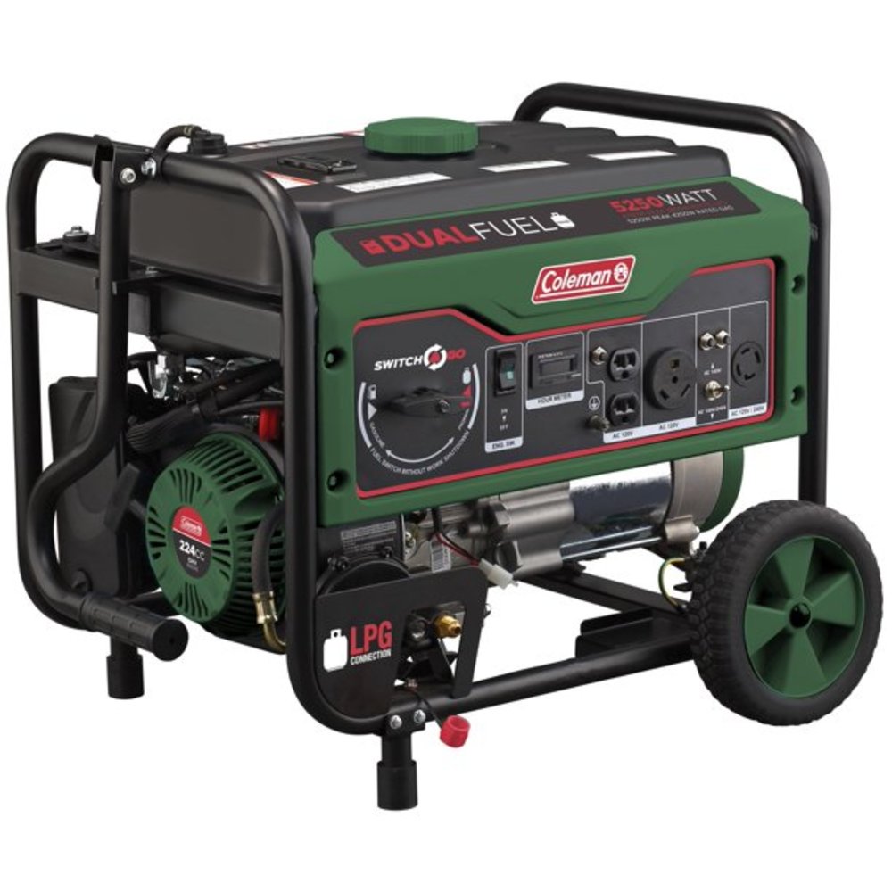 Coleman Dual Fuel Generator 7750W ;