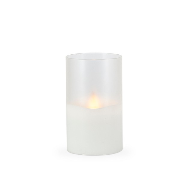 Everlasting Glow Flameless Illumaflame Wax Candle 3 5 d X 6 h