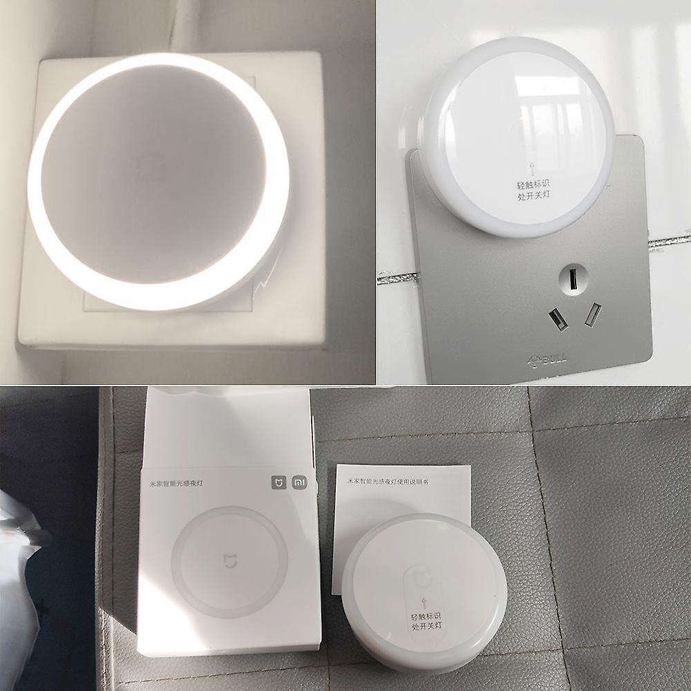 Xiaomi Mi Smart Night Light Plug-in Light Sensor Auto Lighting Soft Warm Light Anti-blue Light Energy-saving Night Lamp 220v No.276028