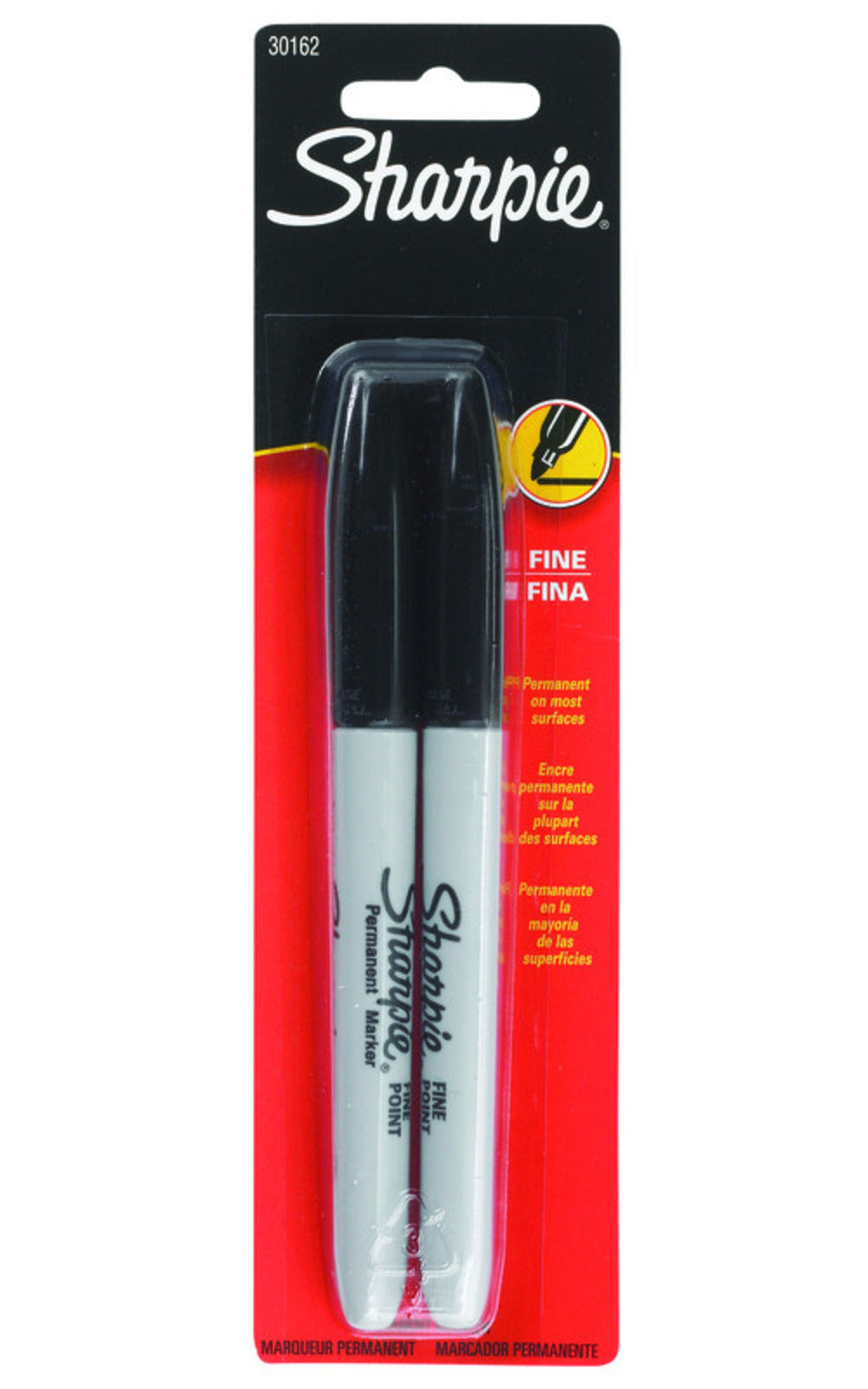 MARKER SHARPI FN BLK 2PK