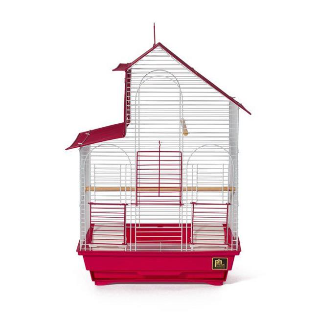 Prevue SP41614-2 Parakeet House Bird Cageand#44; Red