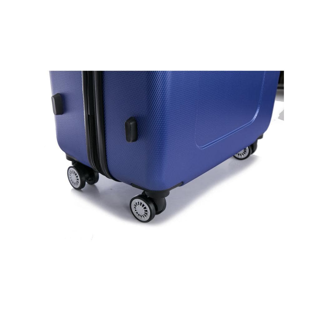 DUKAP Crypto 20 in. Blue Lightweight Hardside Spinner Carry-on DKCRY00S-BLU