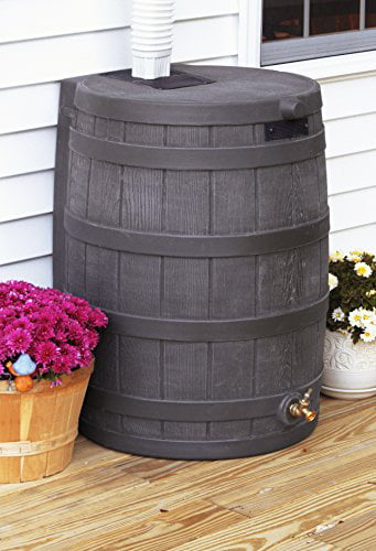 Good Ideas Rain Wizard 50 Gallon Rain Barrel - Oak