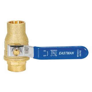 EASTMAN 34 in. x 34 in. Brass Sweat C x C Heavy Duty Full Port Ball Valve 20063LF