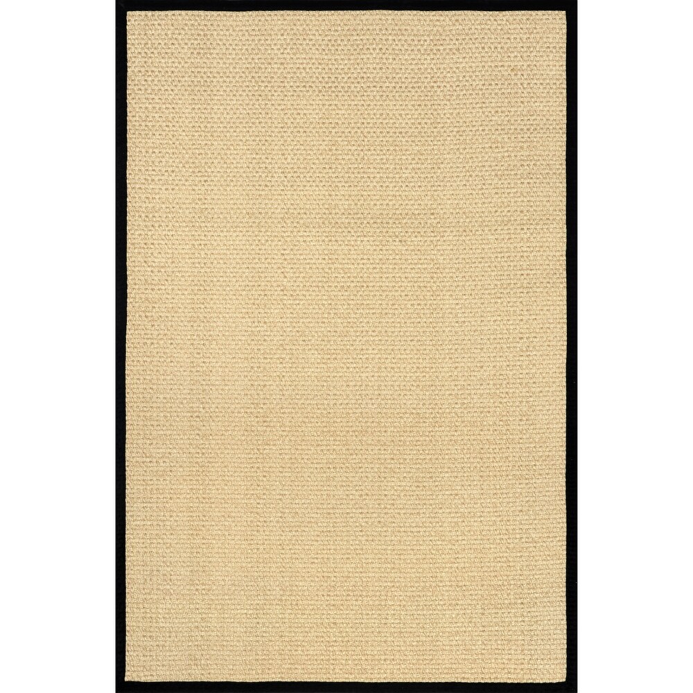 Brooklyn Rug Co Meena Faux Seagrass Bordered Indoor/Outdoor Area Rug