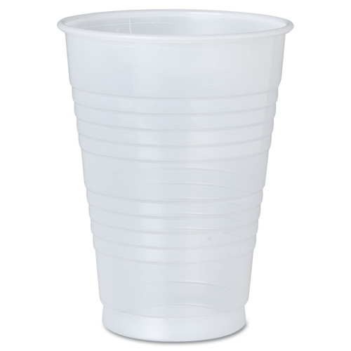 Dart High-Impact Polystyrene Cold Cups， Perfect Pak， 12 oz， Translucent， 500/Carton (Y12TPFTPK)