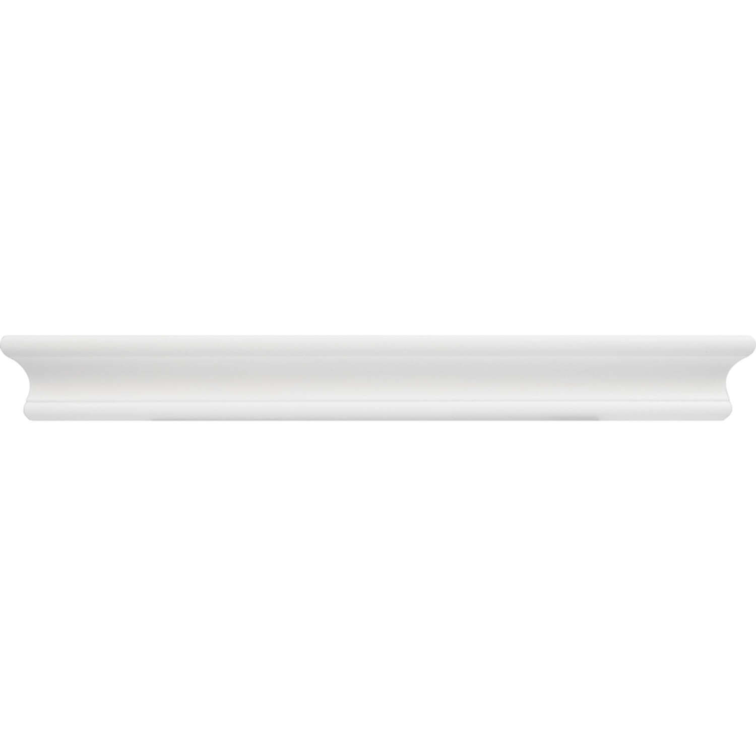 High and Mighty 2 in. H X 18 in. W X 6 in. D White Wood Floating Shelf