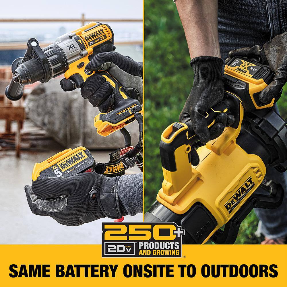 DW 20V MAX 12in. Brushless Battery Powered Chainsaw Kit with (1) 5Ah Battery  Charger DCCS620P1