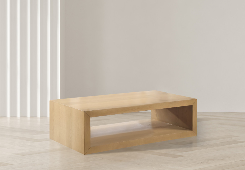 Alma Black Coffee Table   Transitional   Coffee Tables   by Meridian Furniture  Houzz