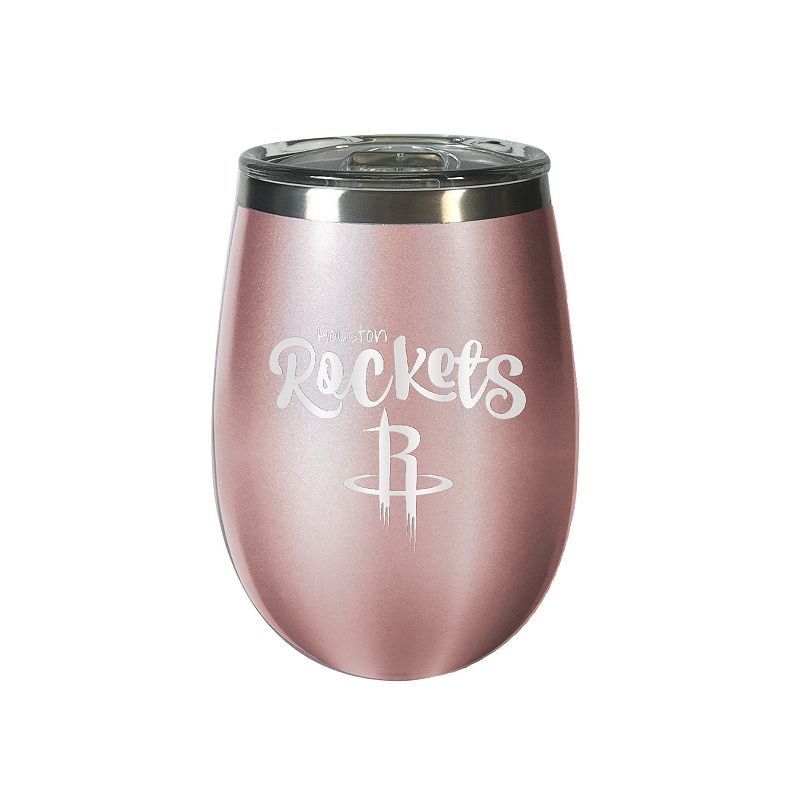 Houston Rockets 12 oz. Rose Gold Wine Tumbler
