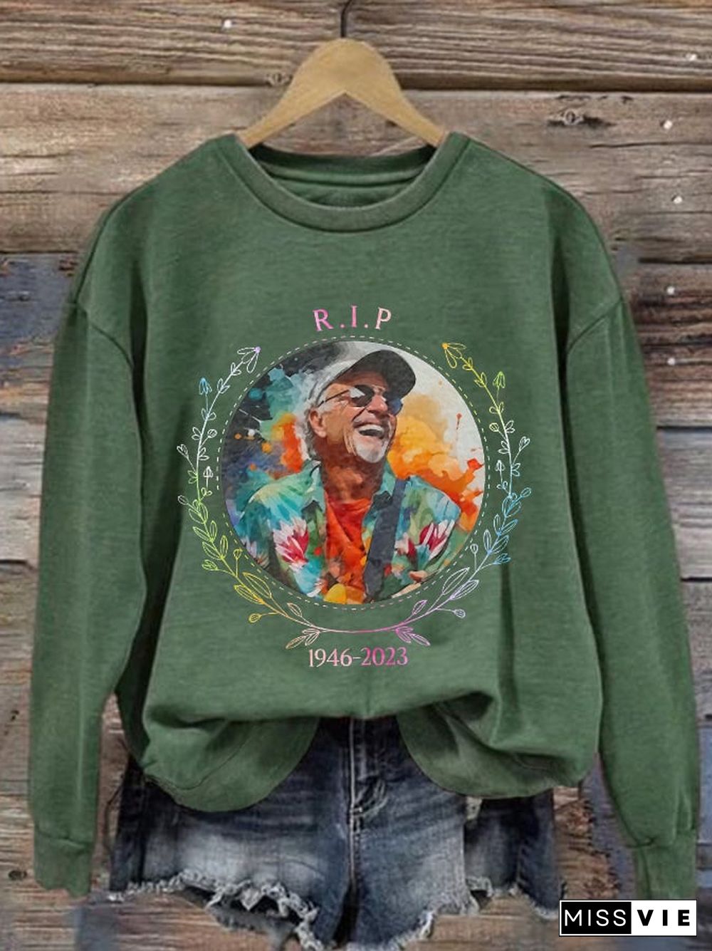 Memorial RIP Jimmy 1946-2023 Print Sweatshirt