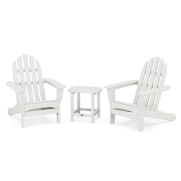 POLYWOOD Classic Adirondack 3Piece Set with South Beach 18