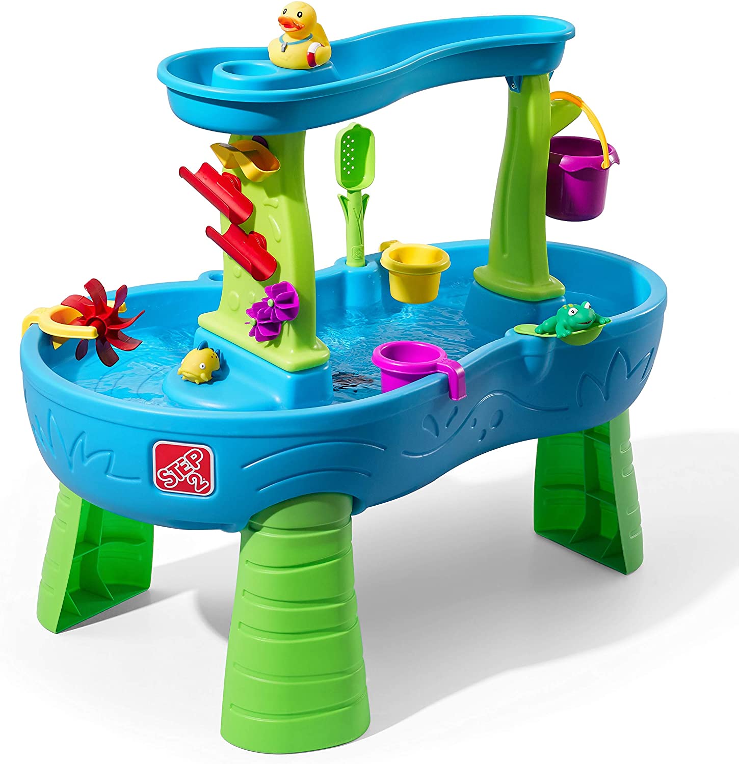 Step2 Rain Showers Splash Pond Water Table with 13-Pc Accessory Set