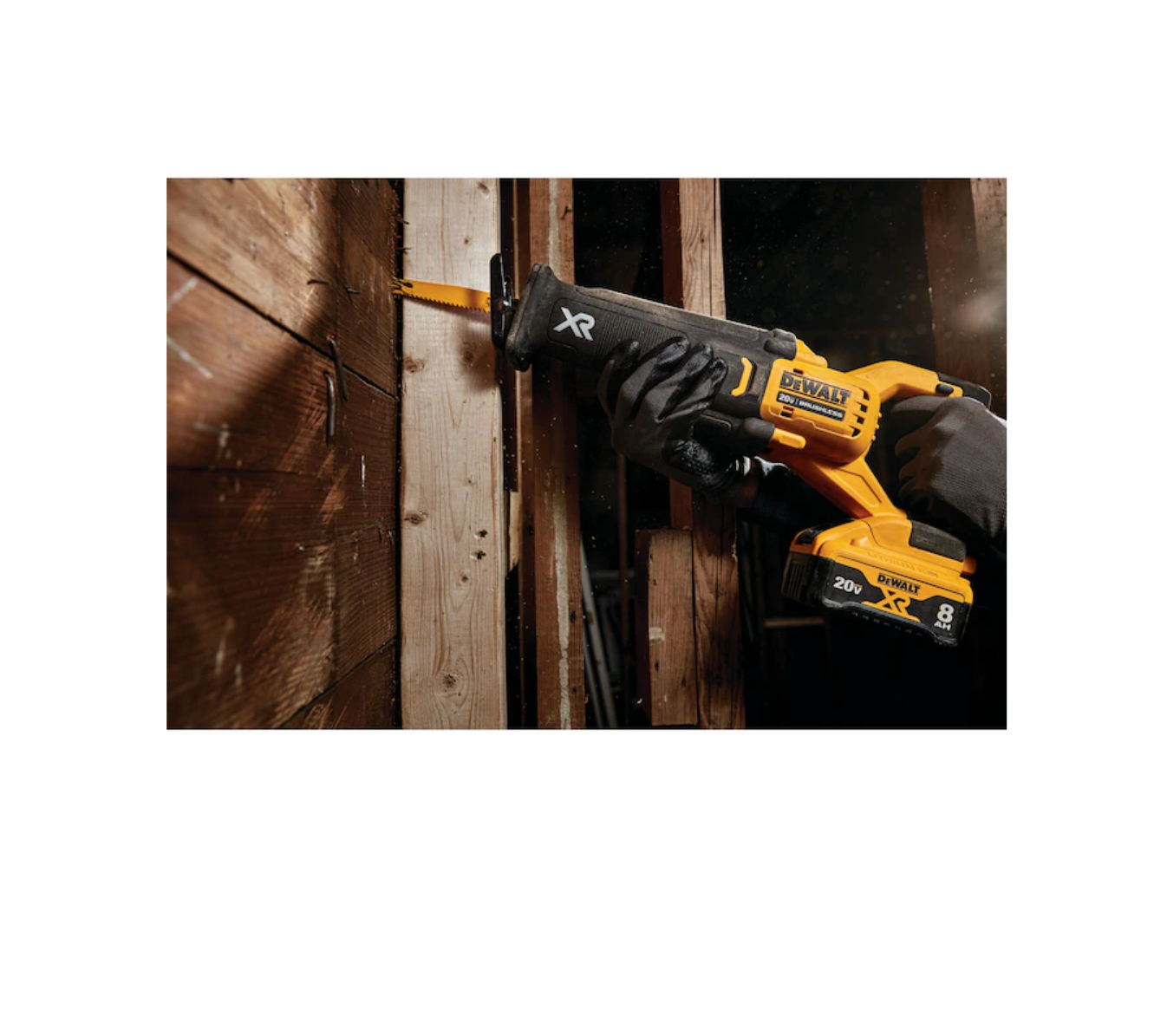 DEWALT DCS368W1 XR POWER DETECT 20-volt Max Variable Speed Brushless Cordless Reciprocating Saw (Charger Included and Battery Included)