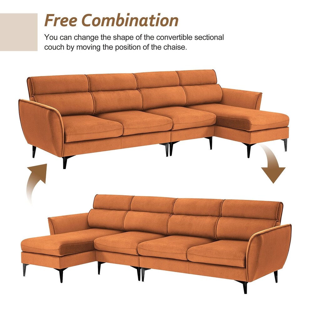 Sectional Sofa with Chaise Left/Right Handed Chaise