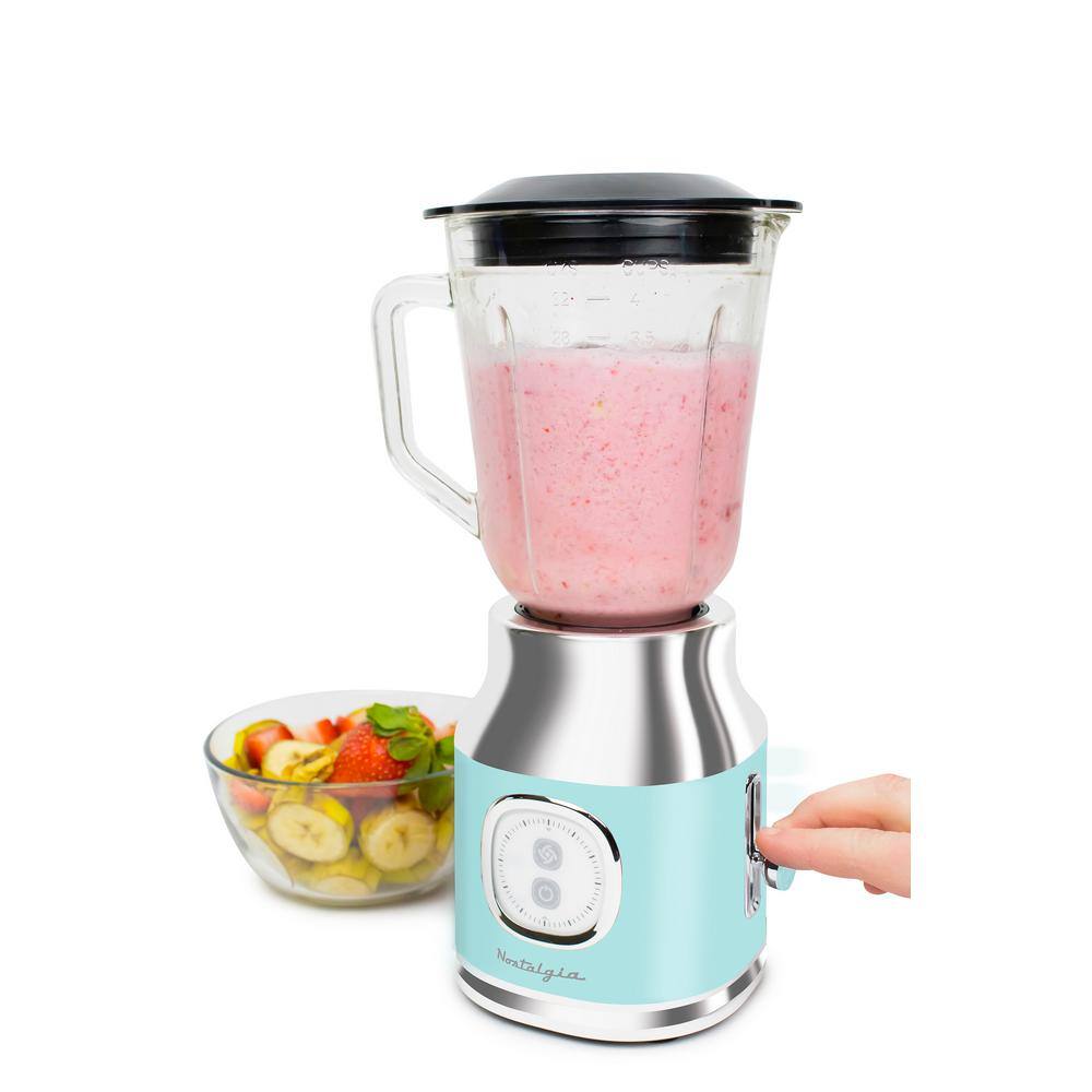 Nostalgia 33 oz. Single Speed Classic Retro Blender Aqua CLRB3PCAQ