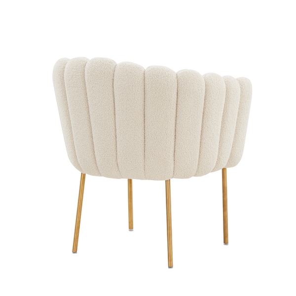 Doloris Mid-century Modern Light Velvet Upholstered Feather Side Chair