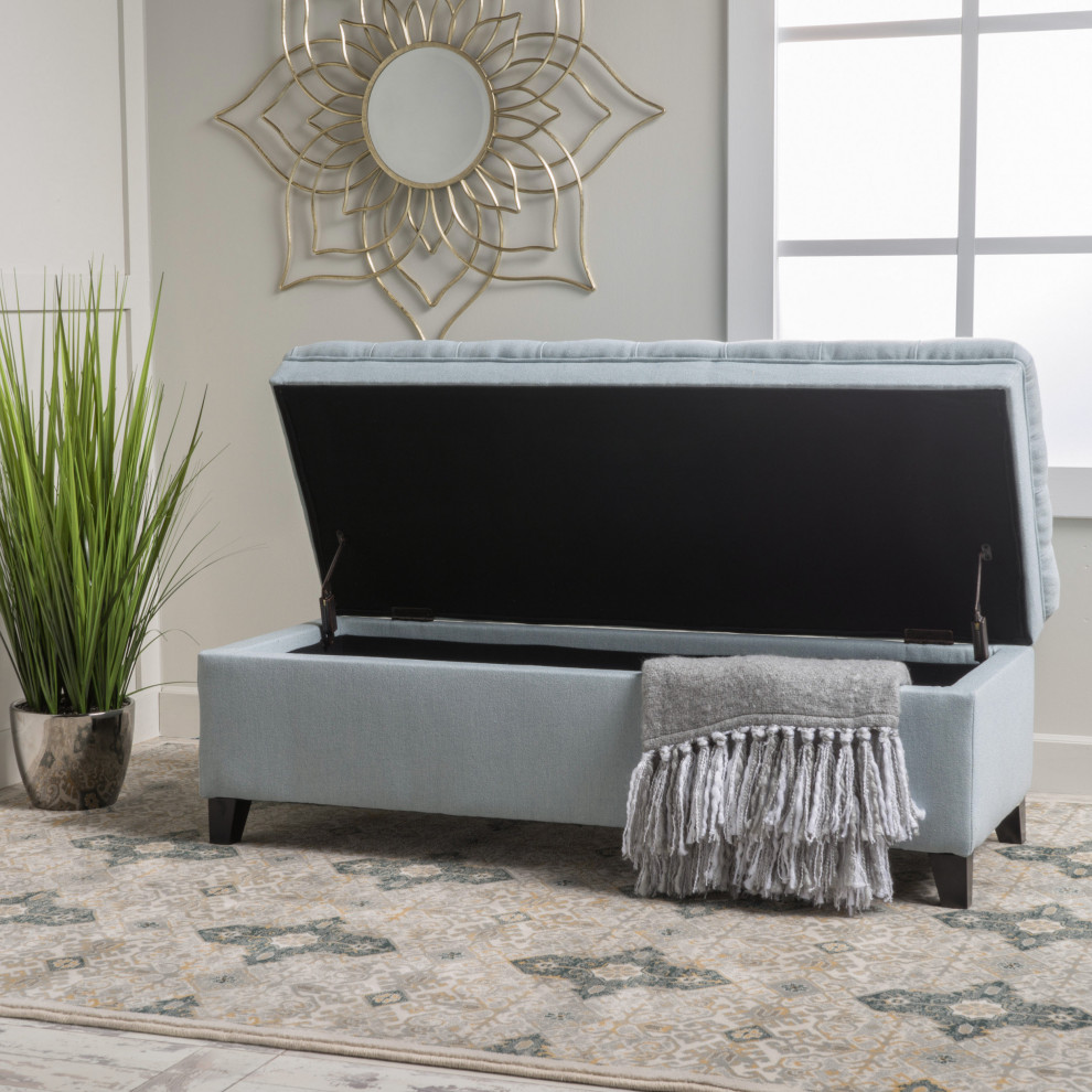 GDF Studio Laguna Tufted Storage Ottoman   Transitional   Footstools And Ottomans   by GDFStudio  Houzz