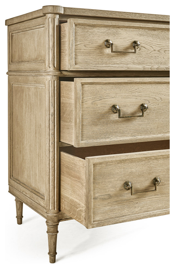 French Louis XVI Style Commode Natural 52 quot  French Country   Accent Chests And Cabinets   by English Georgian America  Houzz