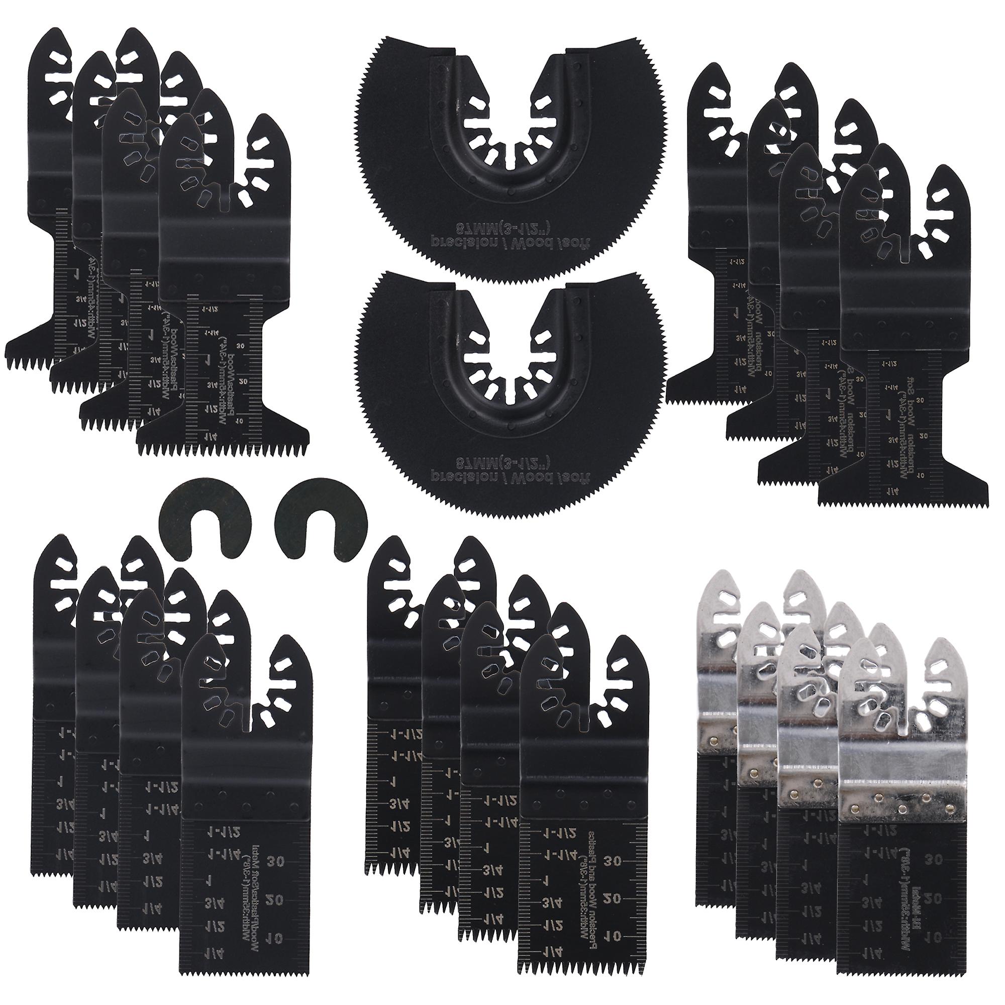 24Pcs Oscillating Multi Tool Attachments Kit for Metal Tile Wood Plastic