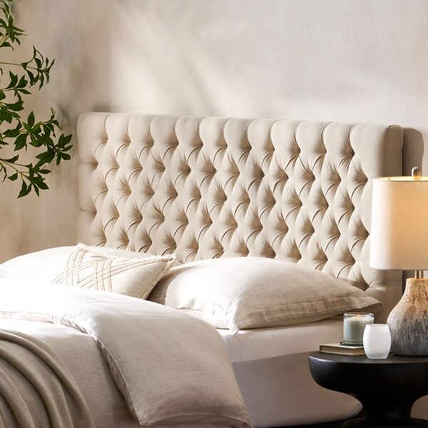 Jezebel Adjustable Full/Queen Tufted Headboard by Christopher Knight Home - - 8614388