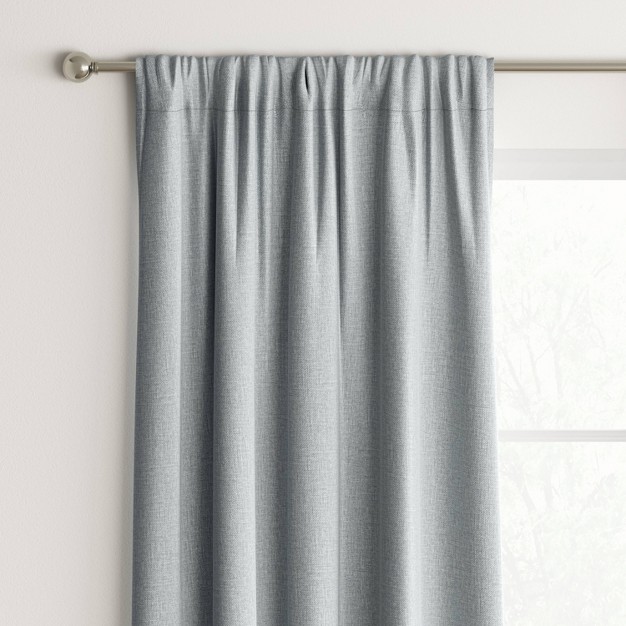 1pc Room Darkening Heathered Window Curtain Panel