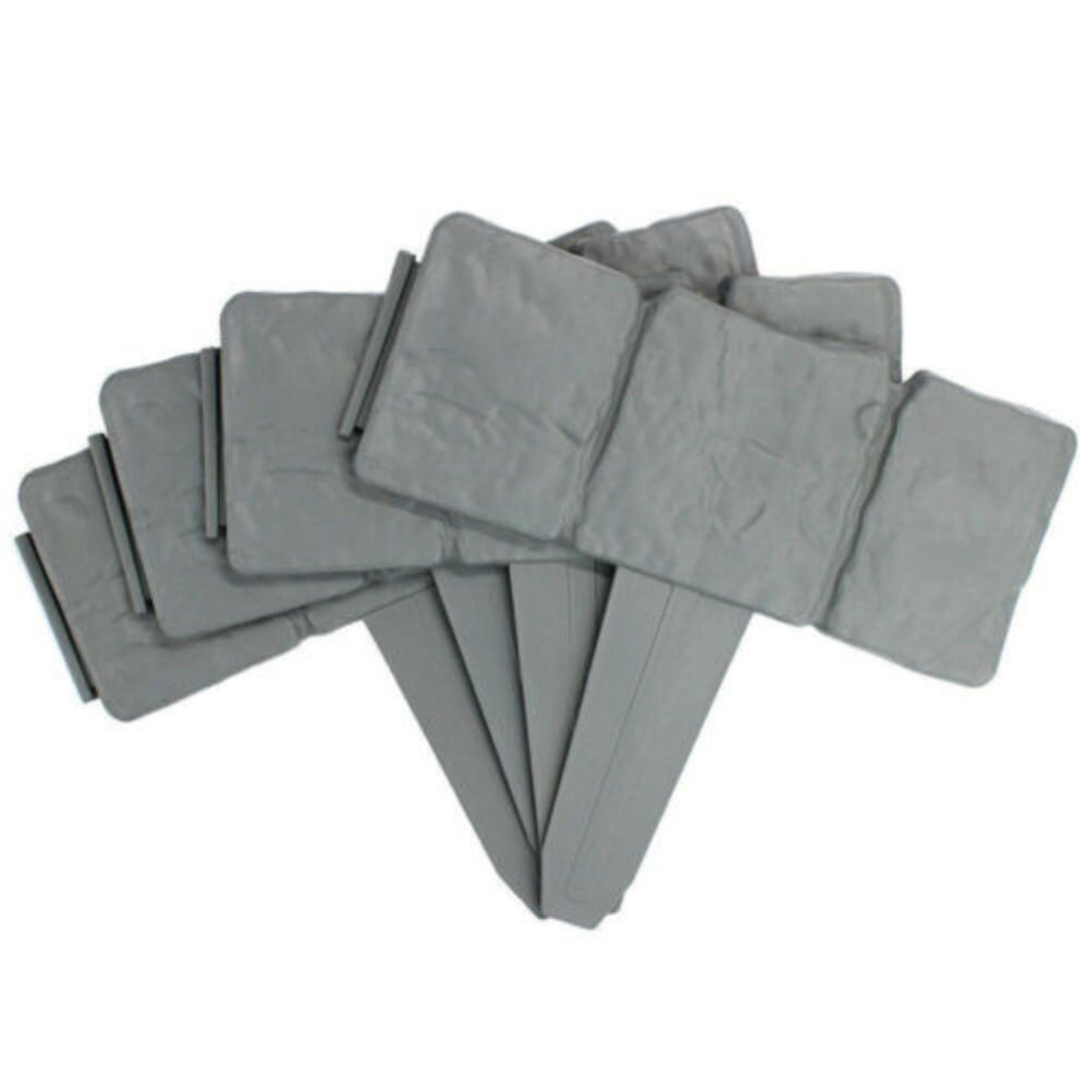 10Pcs Creative Plant Garden Accessories Outdoor Landscape Garden Fence Imitation Stone Edging Lawn Support Stake GRAY