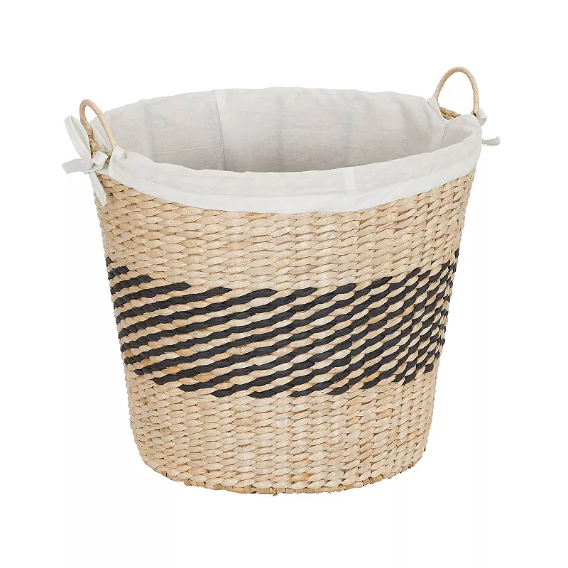 Household Essentials Large Black Band Tapered Basket