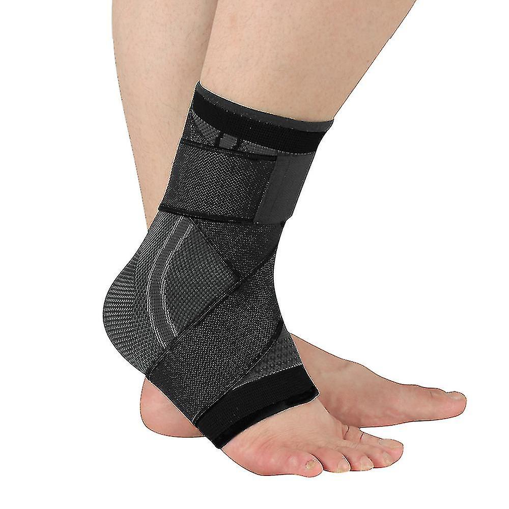 1pc 3d Pressurized Bandage Ankle Support Wrist Sports Gym Badminton Ankle Brace Protector Foot Strap Sleeves Belt Elastic