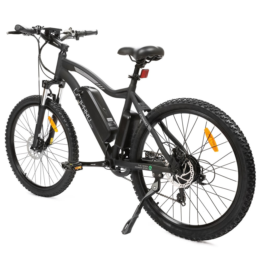 Ecotric Leopard Long Distance All Terrain Anti Slip Tires Electric Mountain Bike - Suspension w/ Ultimate Comfort,  500W Brushless Motor Makes Long Lifespan - For Commuter, Trails, and Leisure Riders